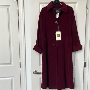 NWT Cinzia Rocca 100% Wool A-Line Coat Sz 4